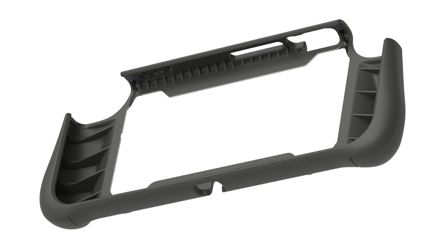 Black Hori Hybrid System Armour protective shell for Nintendo Switch shown empty without console