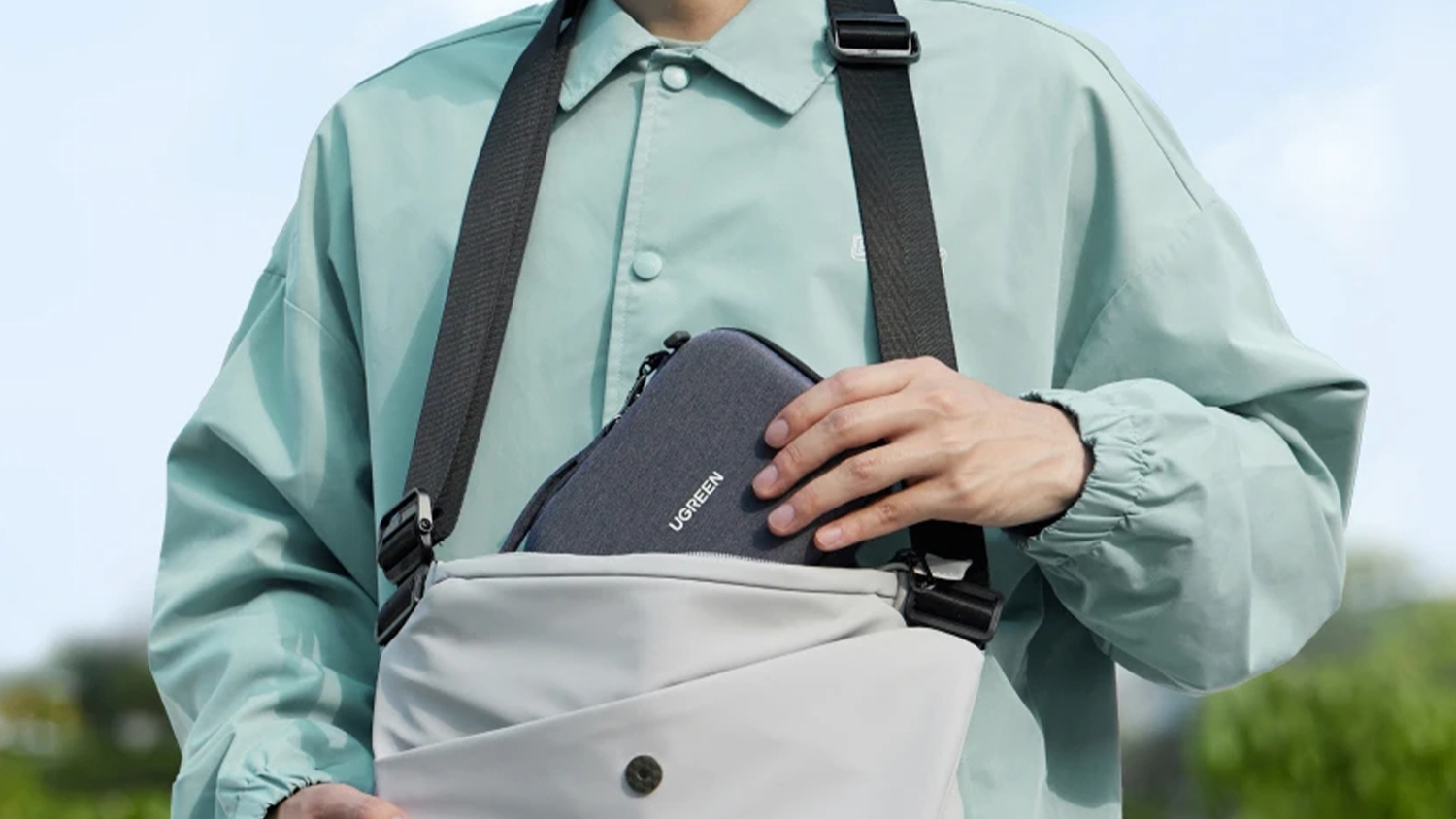 UGREEN Hardshell Storage Case for DJI Osmo 5 Pro/4/3 Action Camera - Grey/Black (UG-55787)