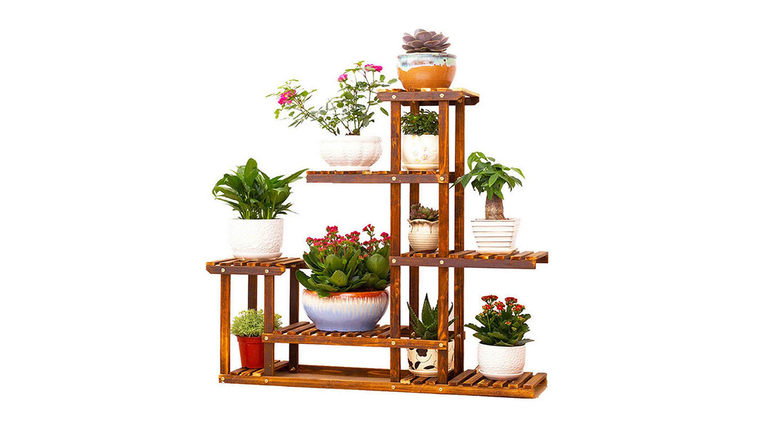 Pretty & Practical Multi-Level Plant Display Shelf