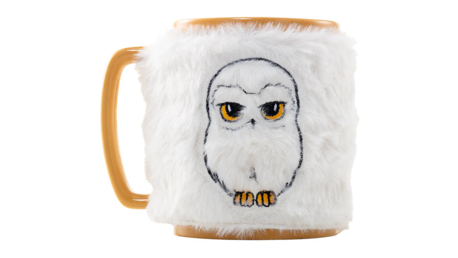 IM Novelty Fuzzy Mug with Removable Sheath - Hedwig