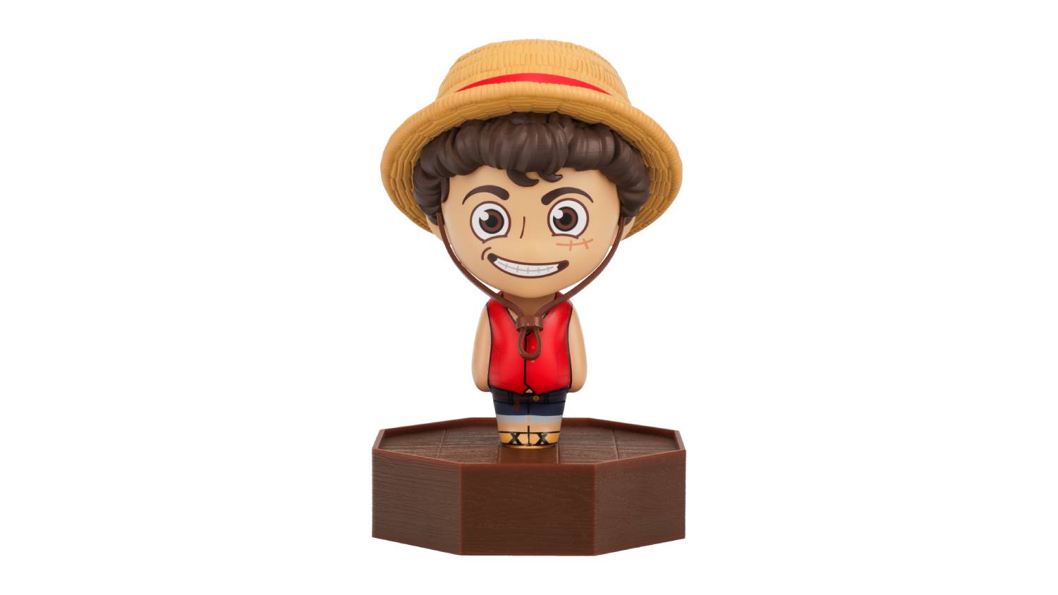 Paladone Monkey D. Luffy Icon Light figure from One Piece, featuring a stylised character with a hat