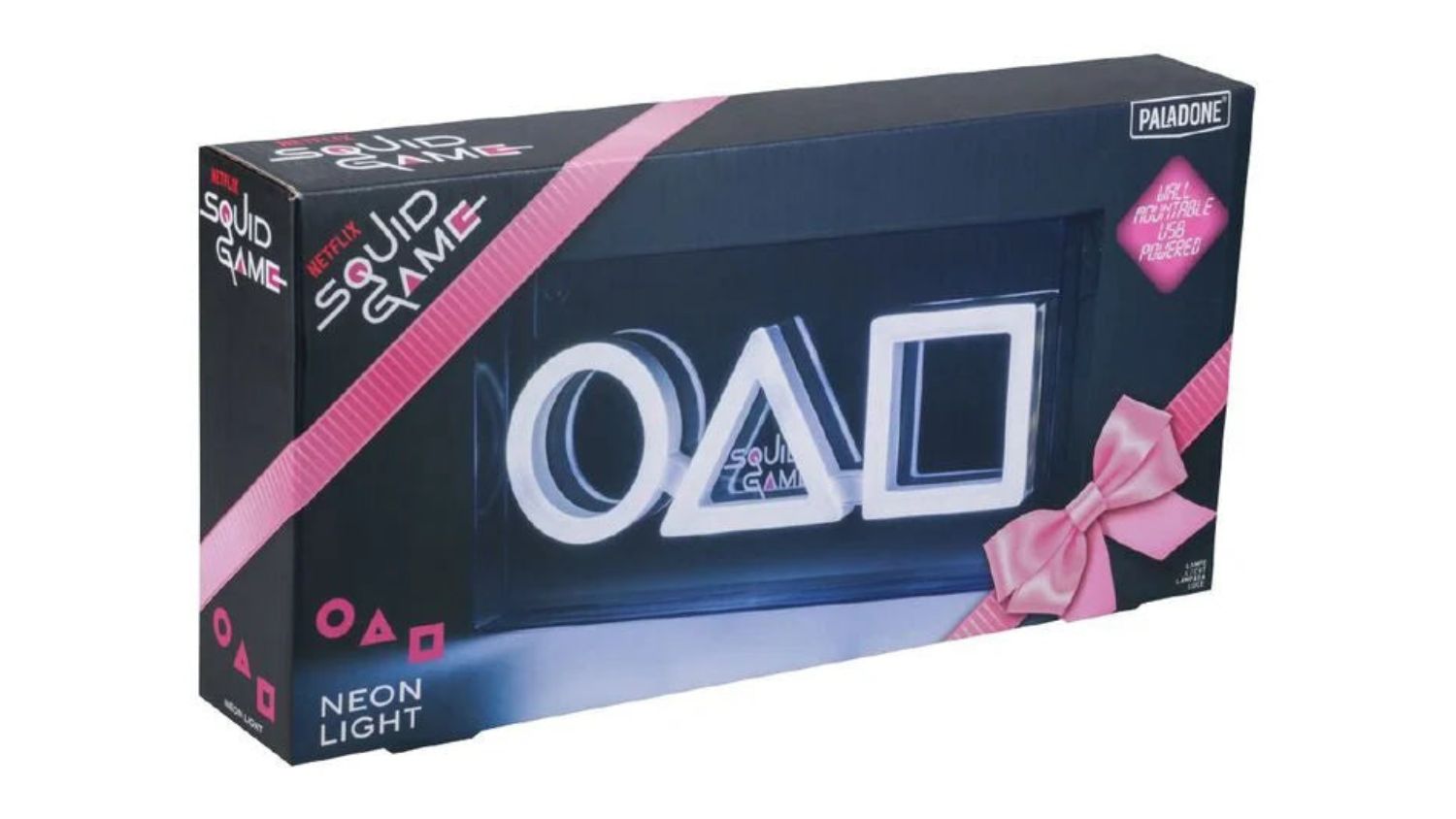 Box packaging of Squid Game Logo Neon Light