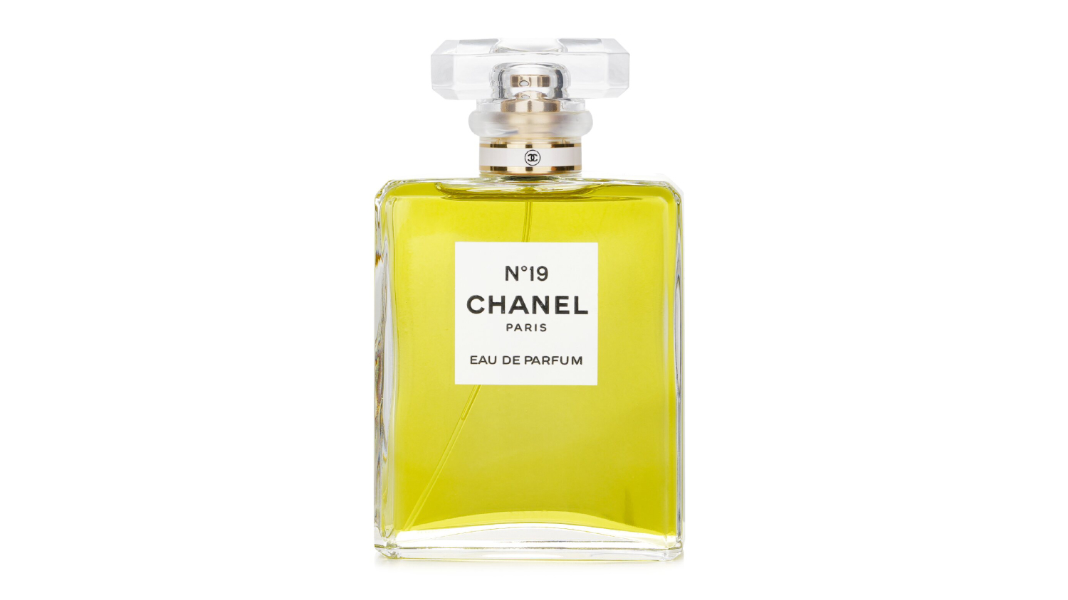 A front view of the Chanel No.19 Eau De Parfum Spray
