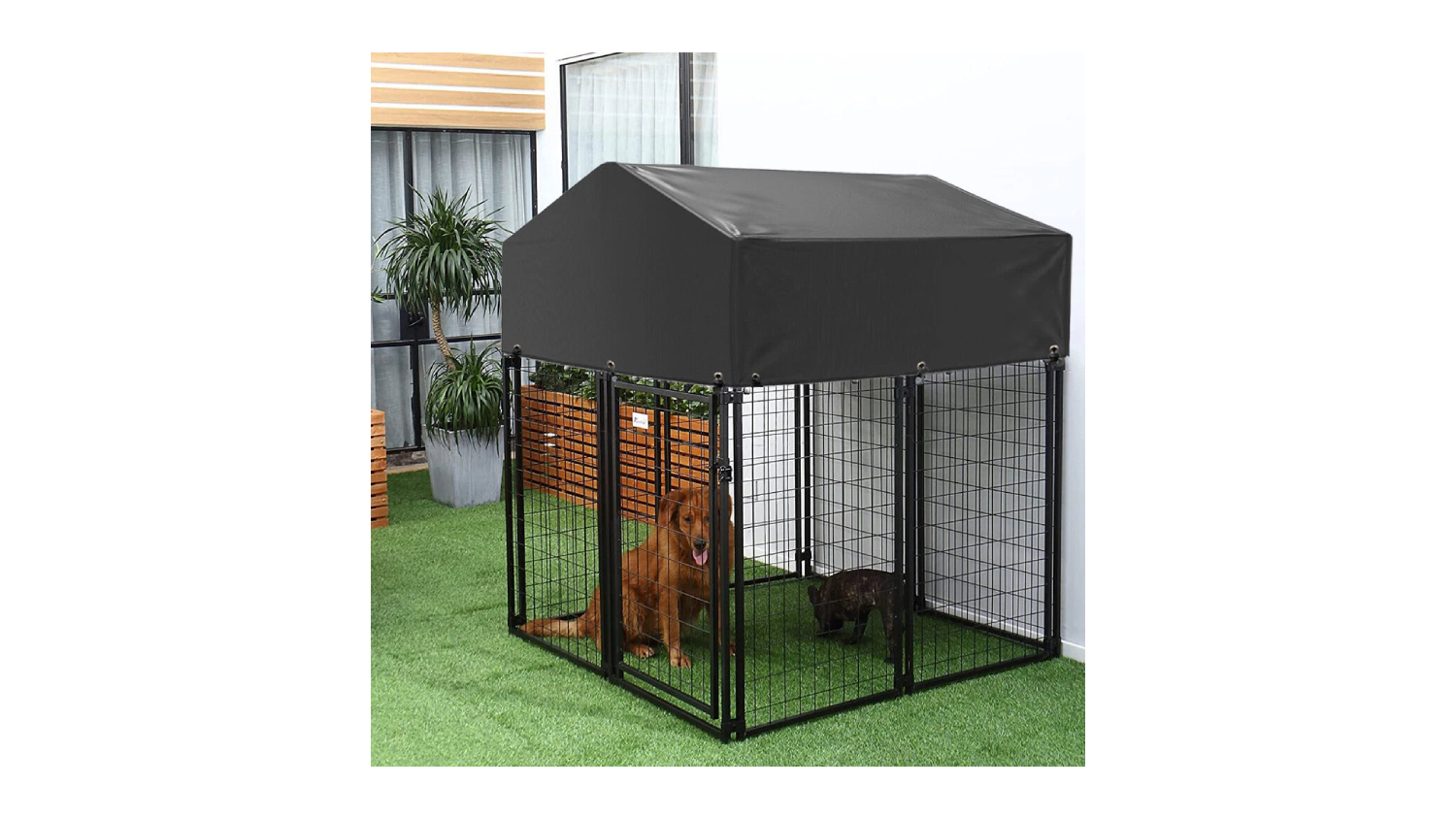 Pretty & Practical Pet Crate with Weatherproof Oxford Cover Ex-Small 127 x 120 x 134cm