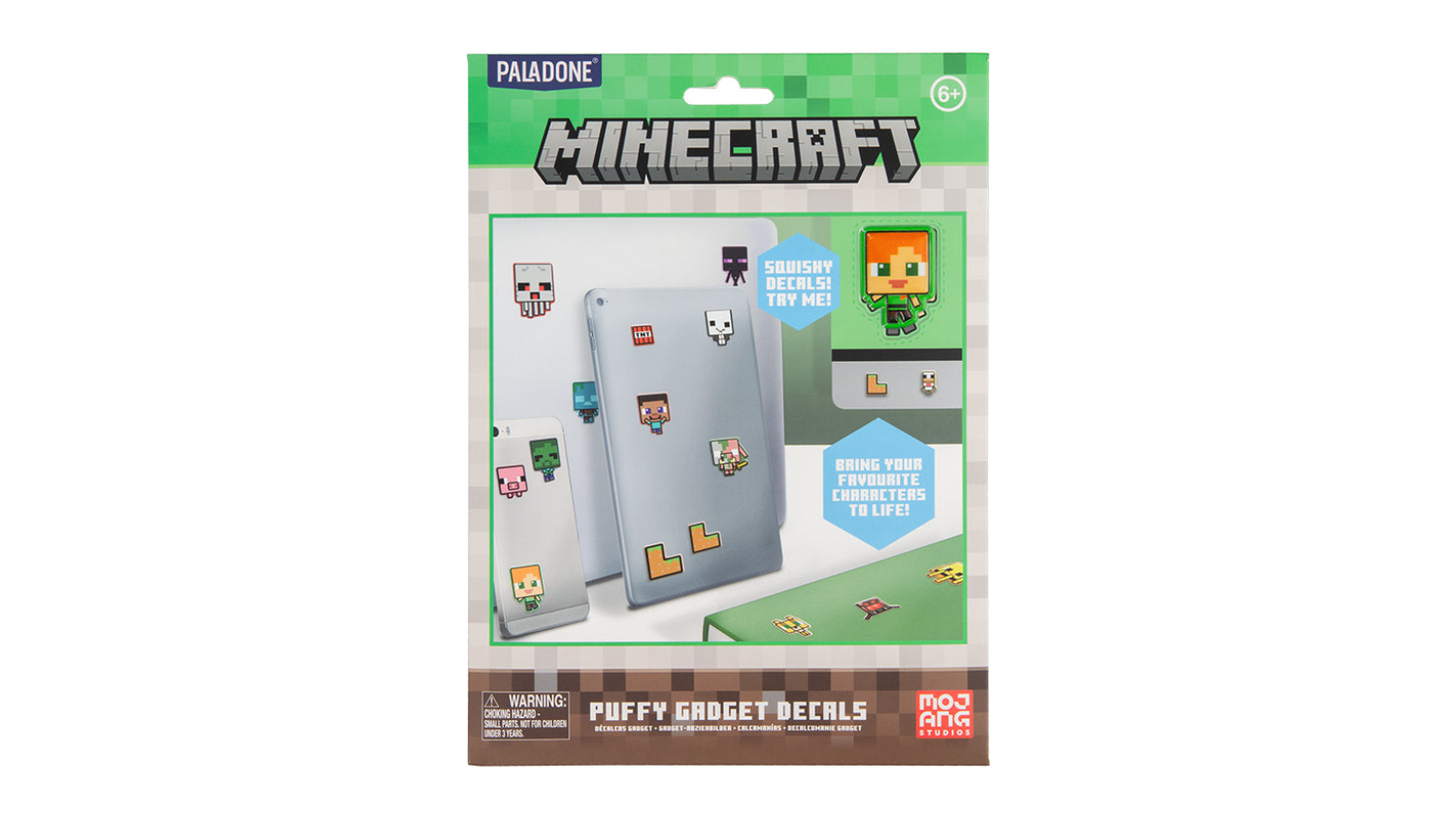 A view of the minecraft puffy gadget decals
