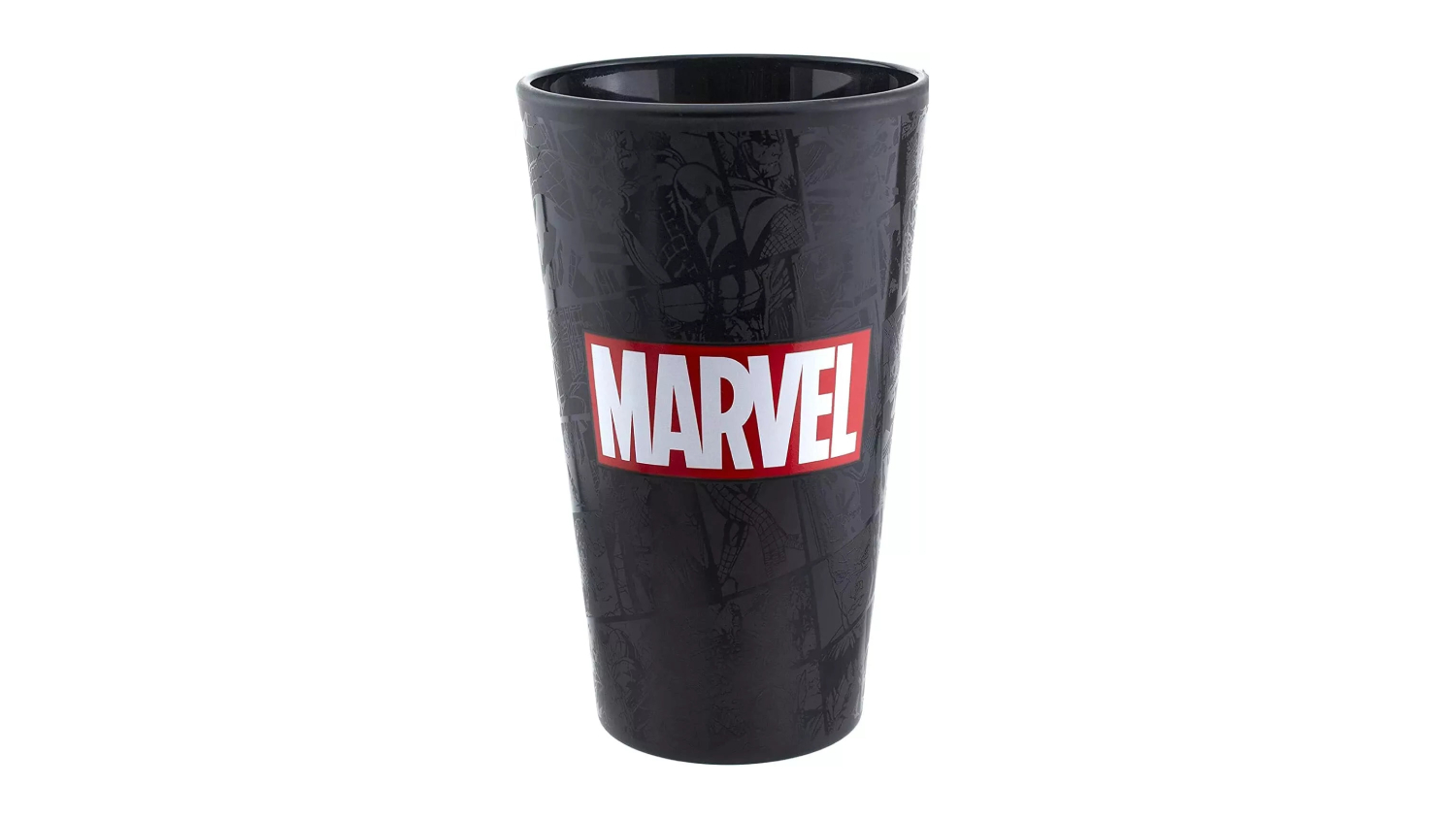 A front view of the marvel glass