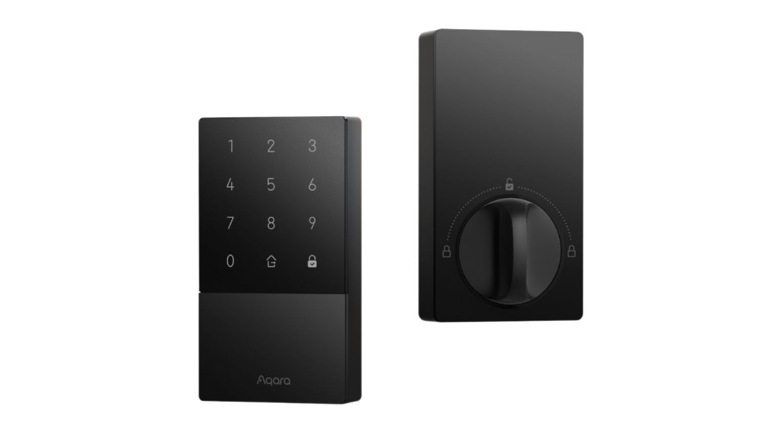 A side-by-side view of the Aqara Smart Lock