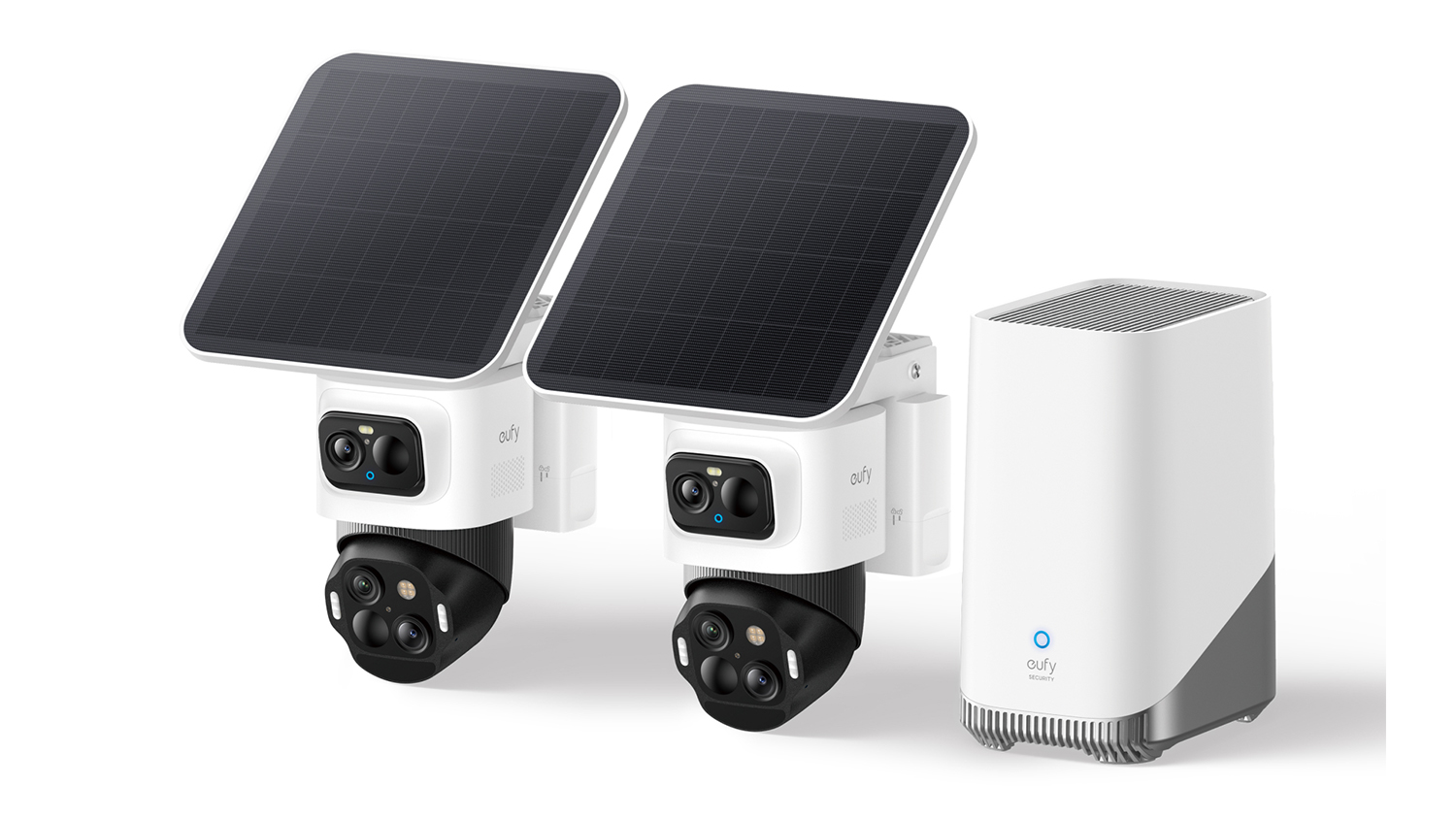 Two Eufy Cam S4 4K Outdoor Wireless Smart Security Cameras