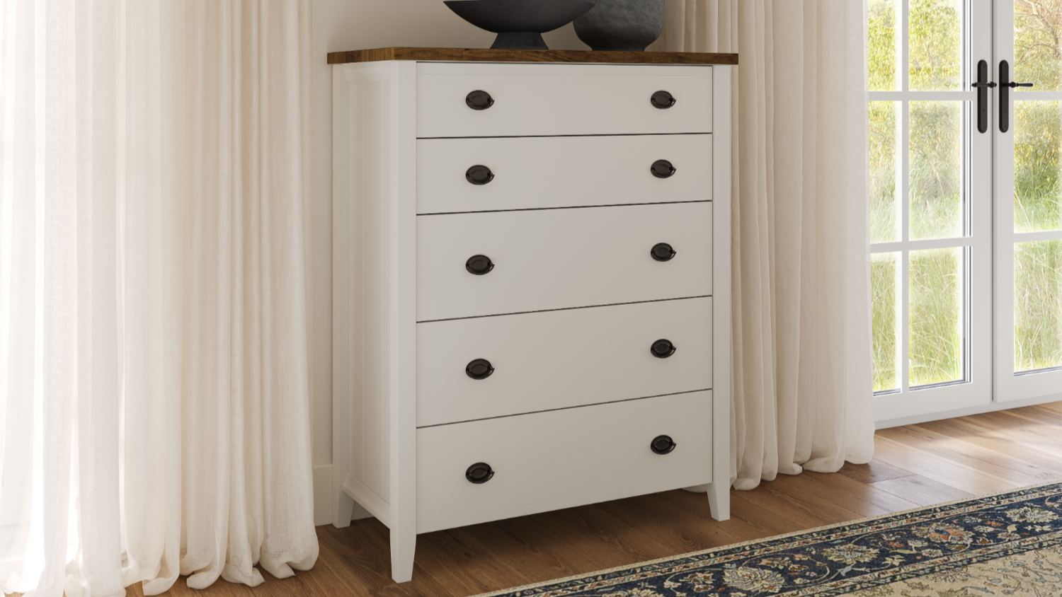 La Resta 5 Drawer Tallboy