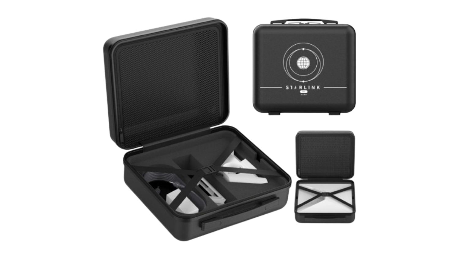 A close-up view of the Starbeam travel suitcase