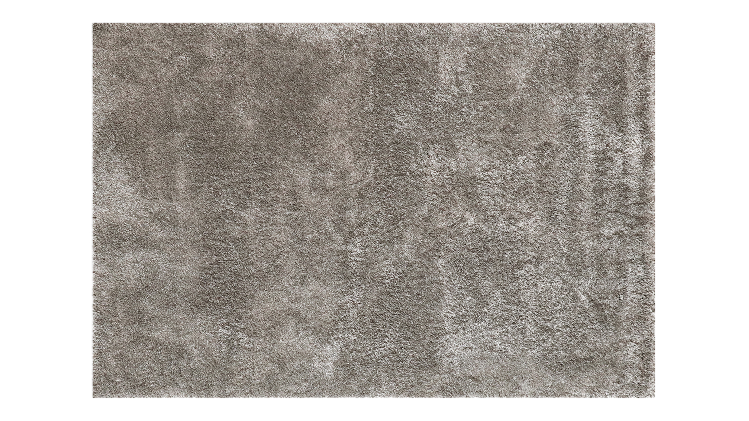Full overhead view of the York Rug in a cobblestone shade, showing its soft, uniform shag texture
