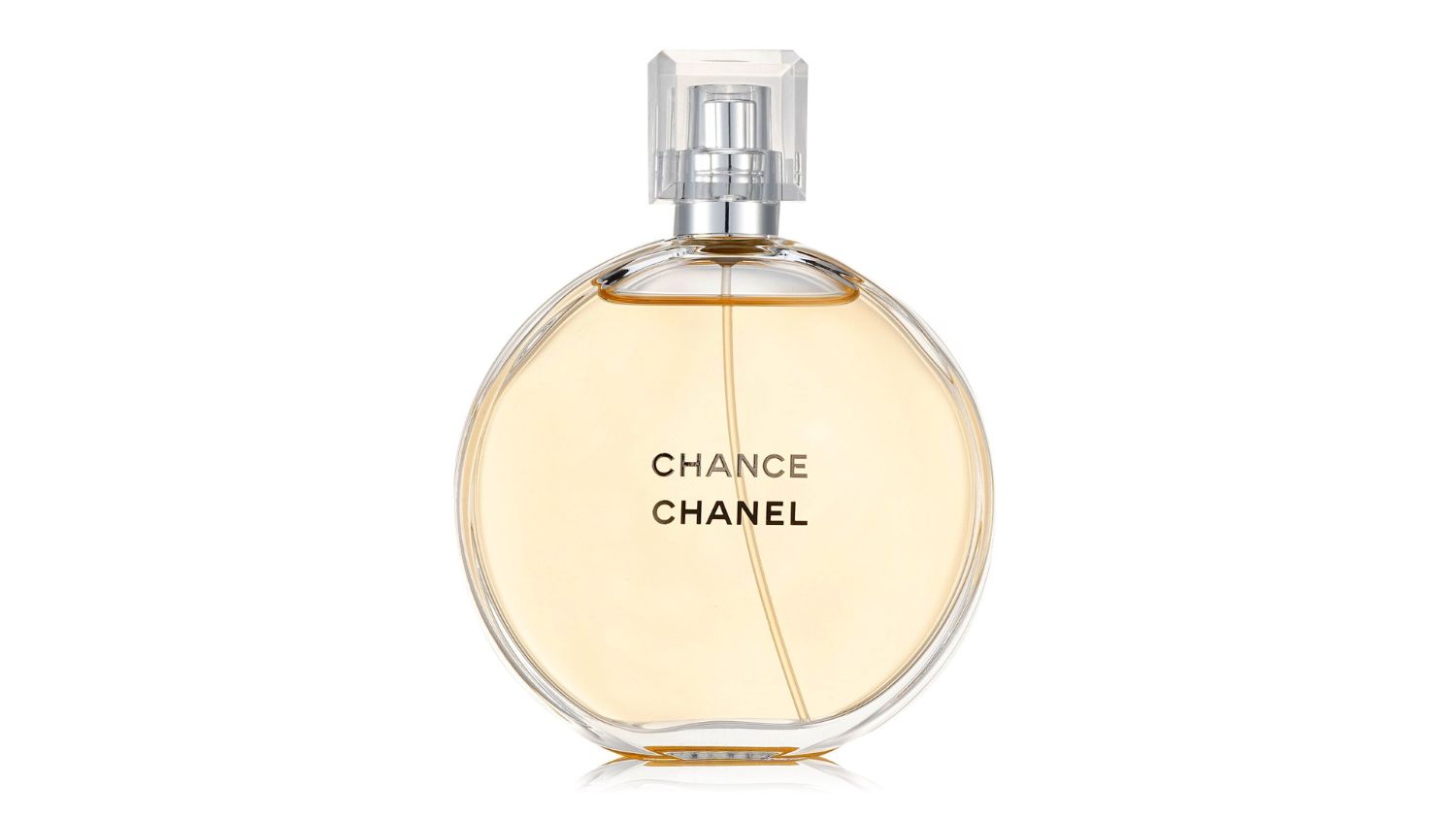 Round bottle of Chanel Chance Eau de Toilette spray with clear cap