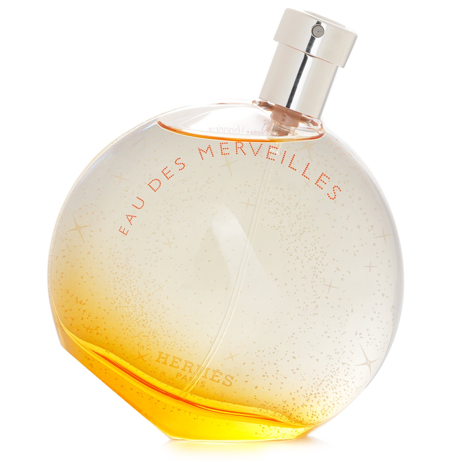 An angled view of the Hermes Eau Des Merveilles Eau De Toilette Spray