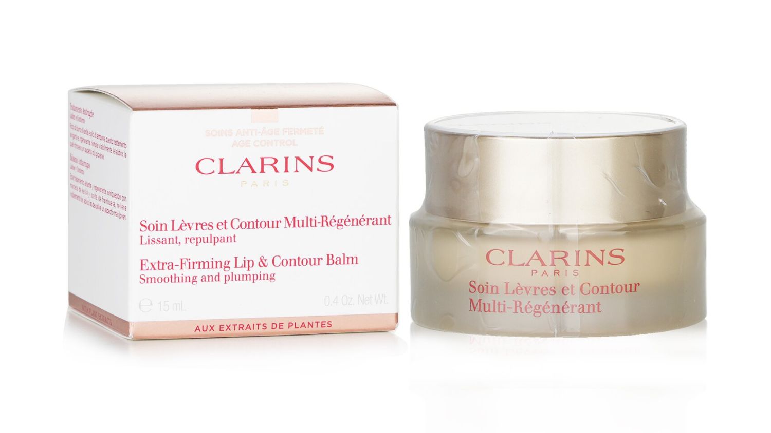 A side-by-side view of the Clarins lip balm