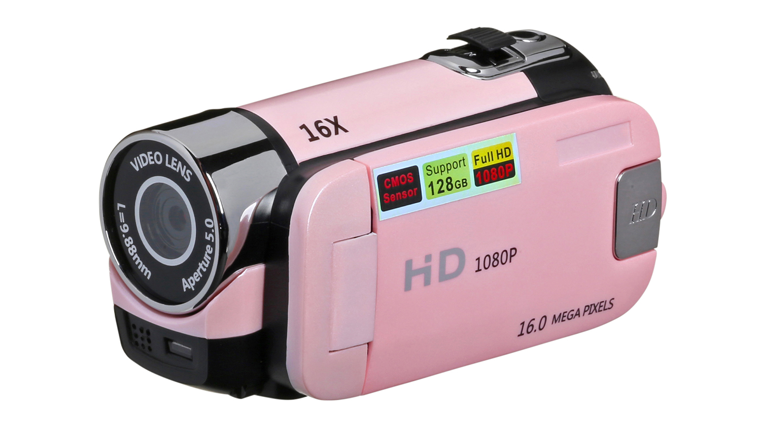 Enkel DV90 1080p Digital Video Camera in vibrant pink