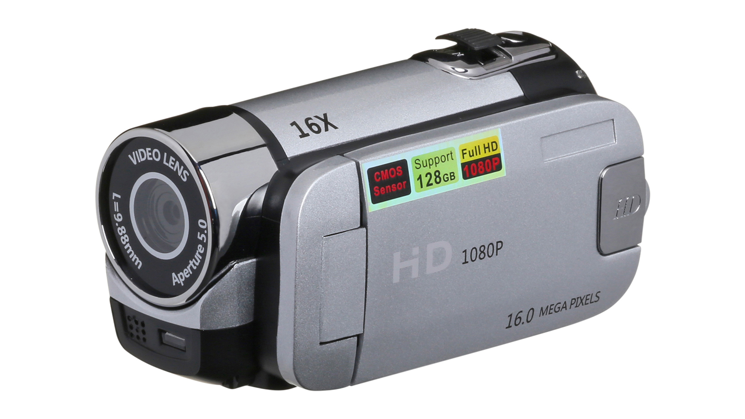 Enkel DV90 1080p Digital Video Camera in sleek silver