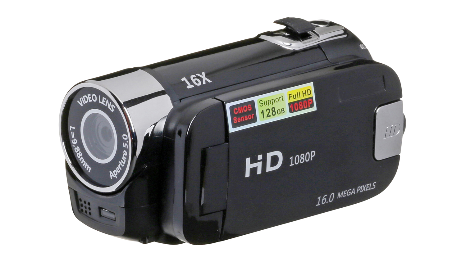 Enkel DV90 1080p Digital Video Camera in sleek black