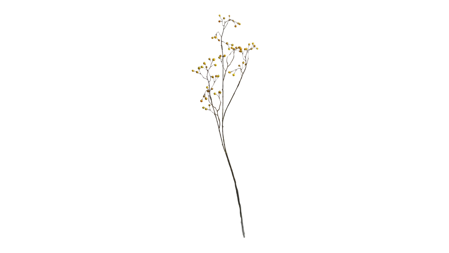 Minimalist decorative Long Berry Branch, 94cm long, featuring multiple sprigs of tiny berries