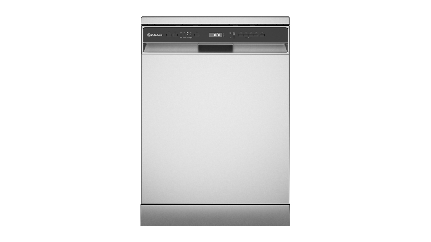 Westinghouse 15 Place Setting Freestanding Dishwasher in sleek stainless steel