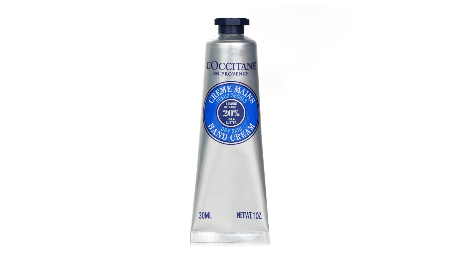 Front view of L’Occitane Shea Butter Hand Cream in 30ml size