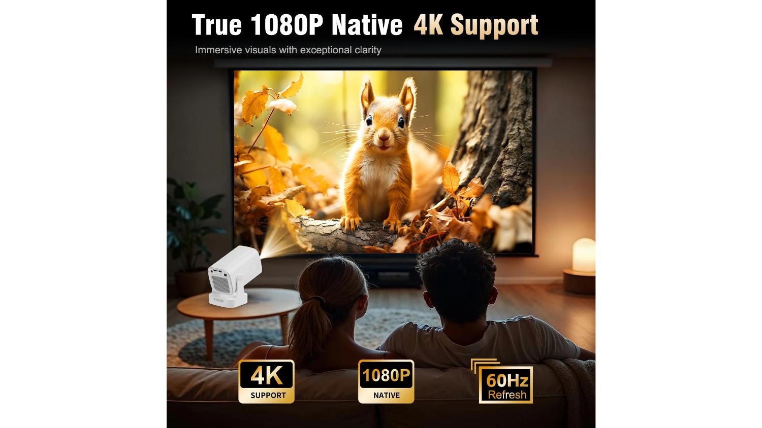 Magcubic HY310 4K - 1080p Portable Projector with Voice Control