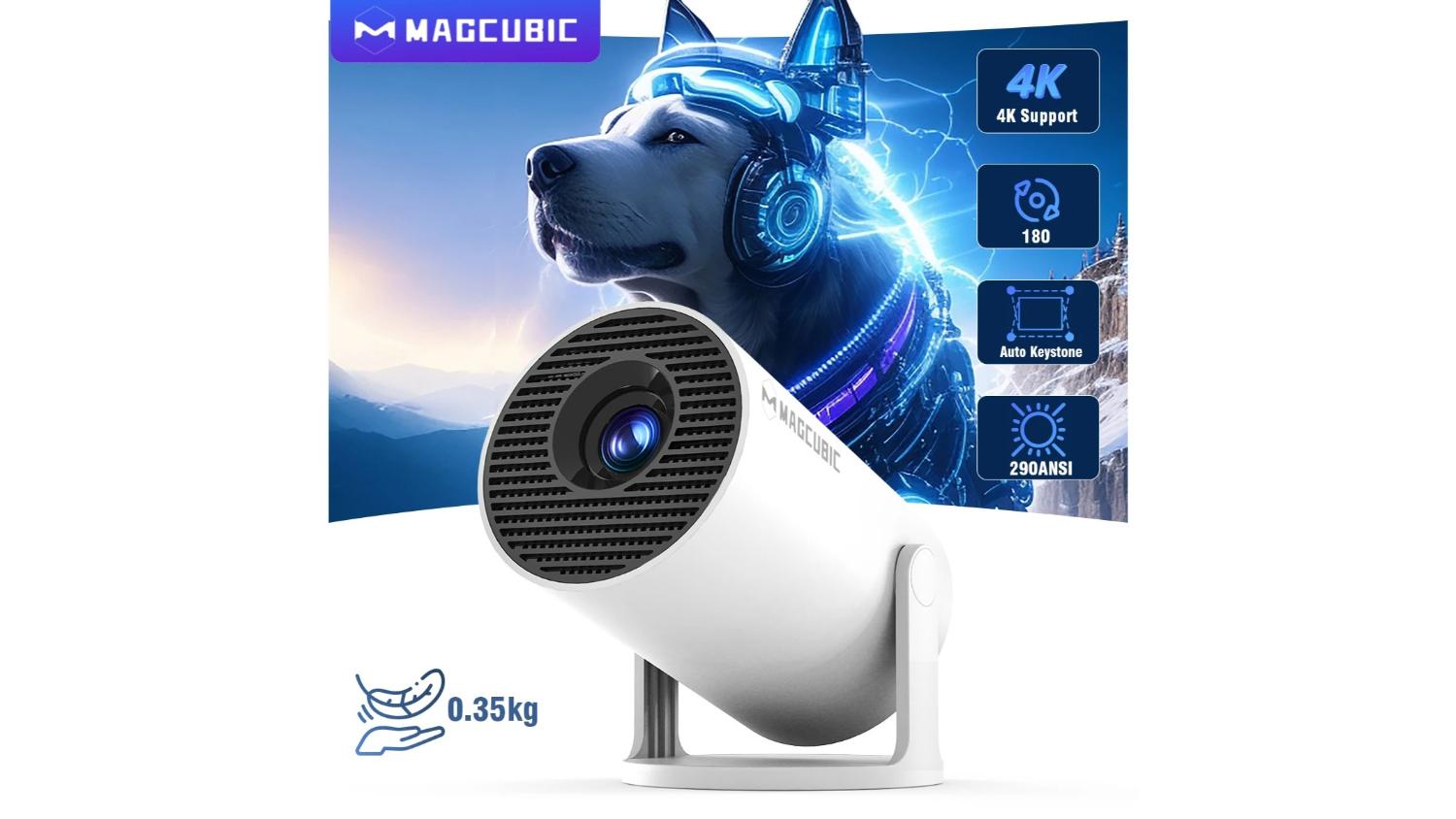 Magcubic HY300 1080p - 720p Portable Projector with Speaker