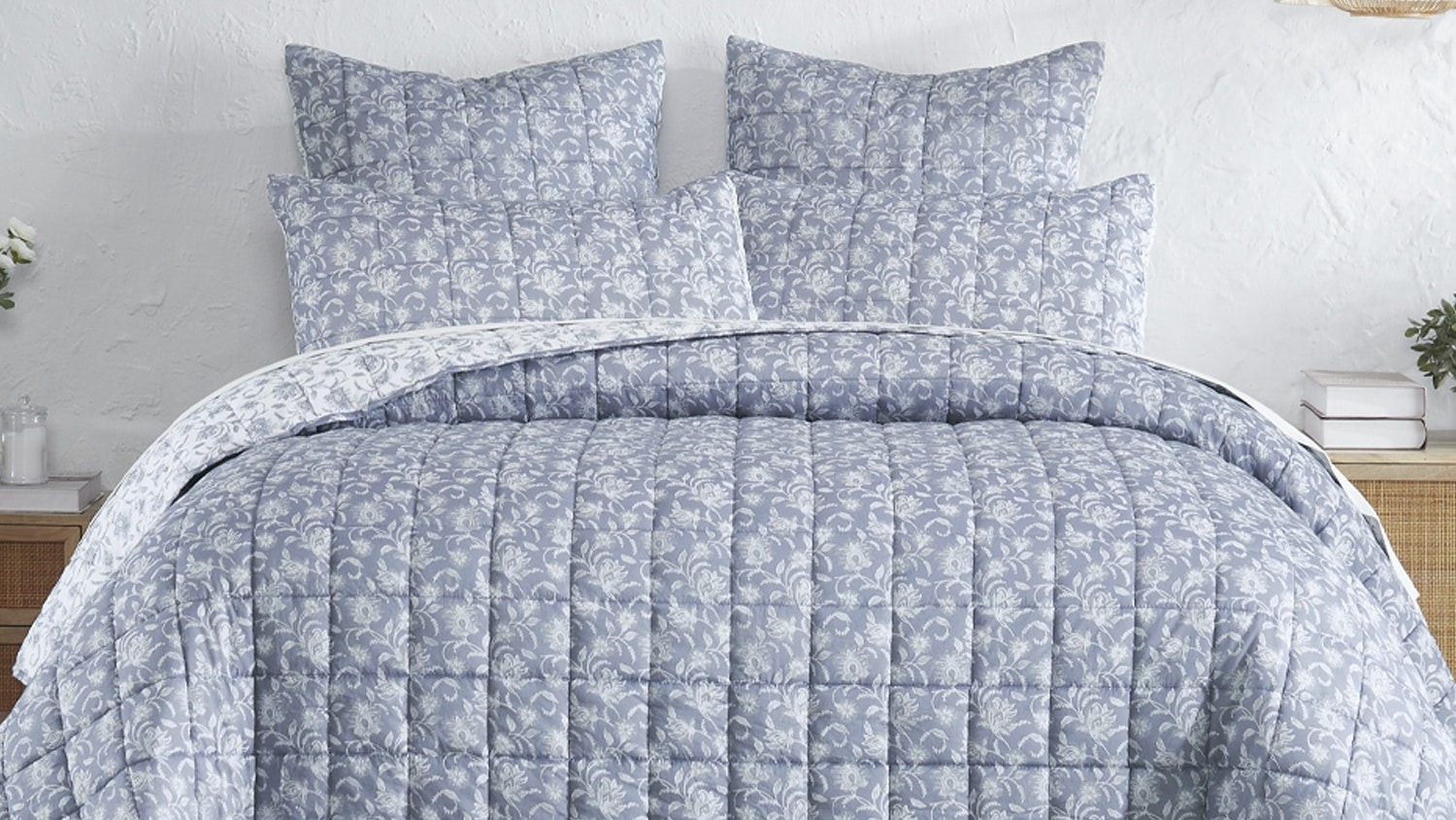 Balsam Navy Coverlet Set by L'Avenue