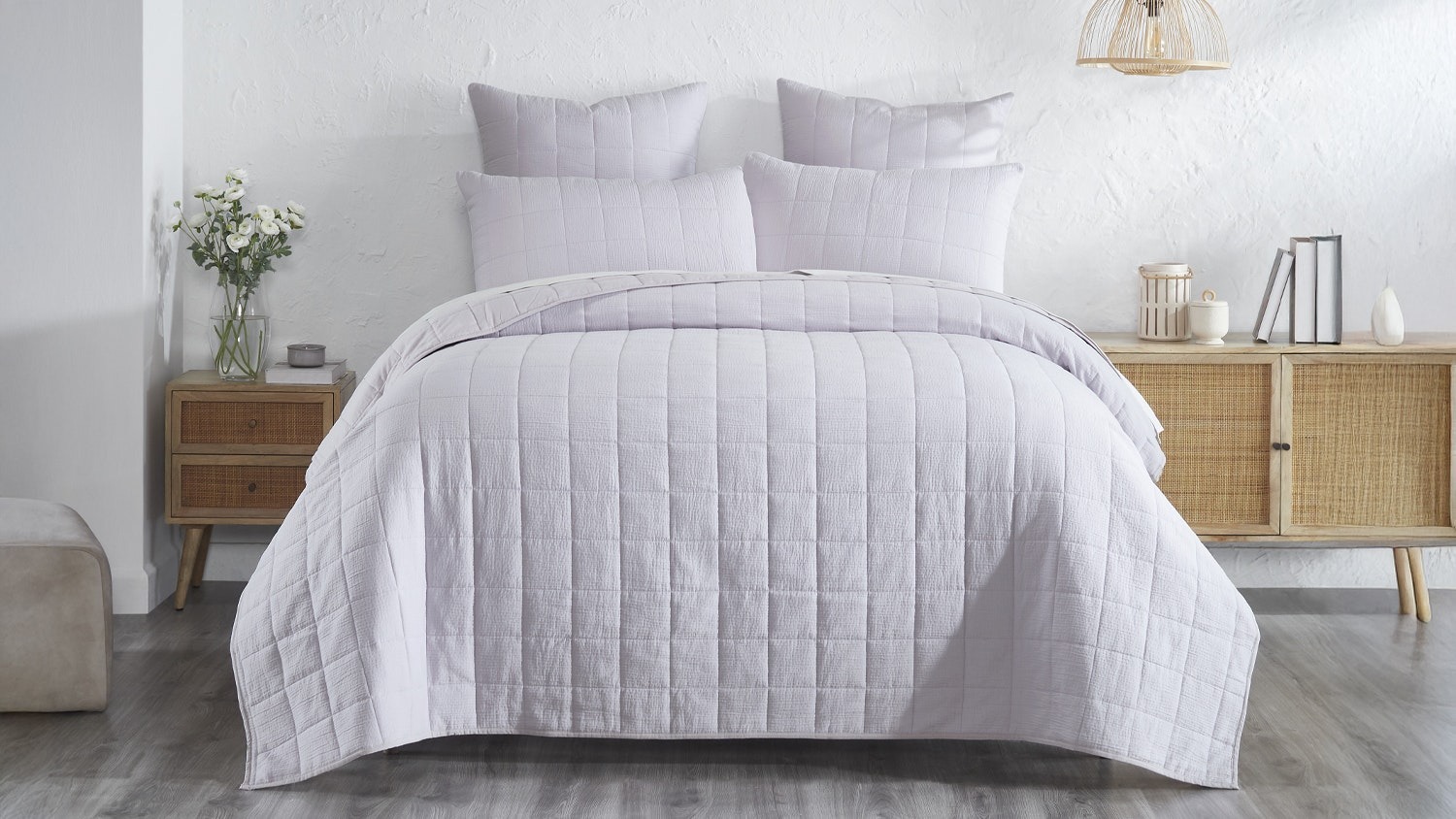 Leni Lilac Coverlet Set by L'Avenue