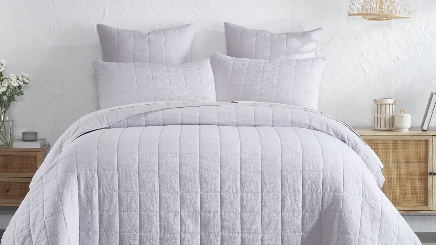 Leni Lilac Coverlet Set by L'Avenue