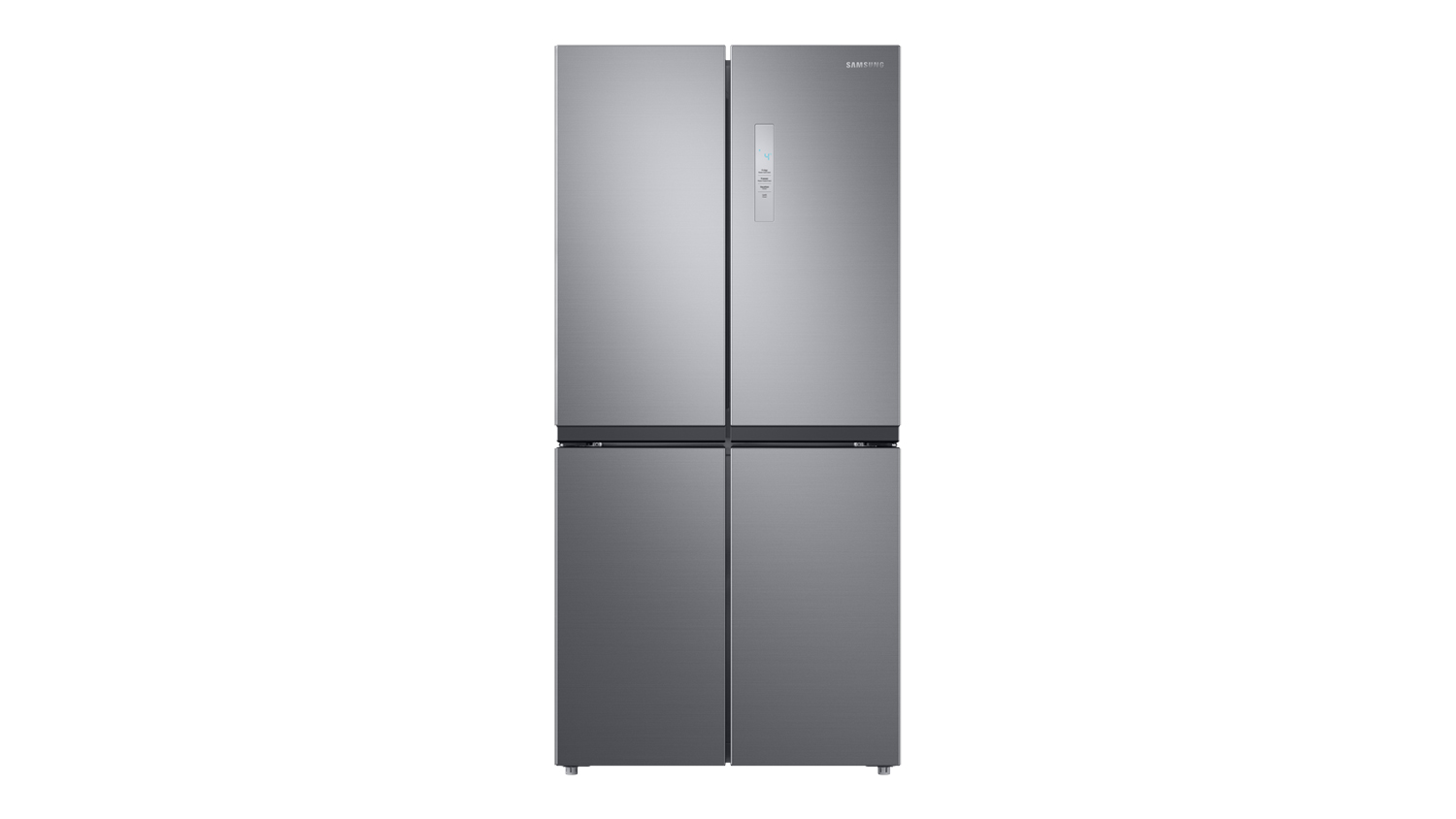 A front view of the Samsung 488L Quad Door Fridge Freezer