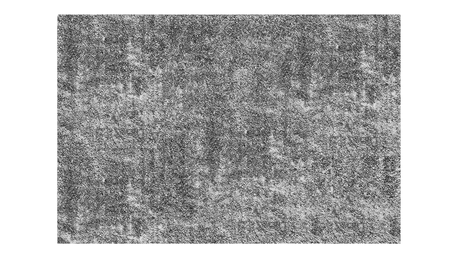 A rectangular Stirling Rug, showing a dense, plush shaggy pile and modern solid-colour titanium design