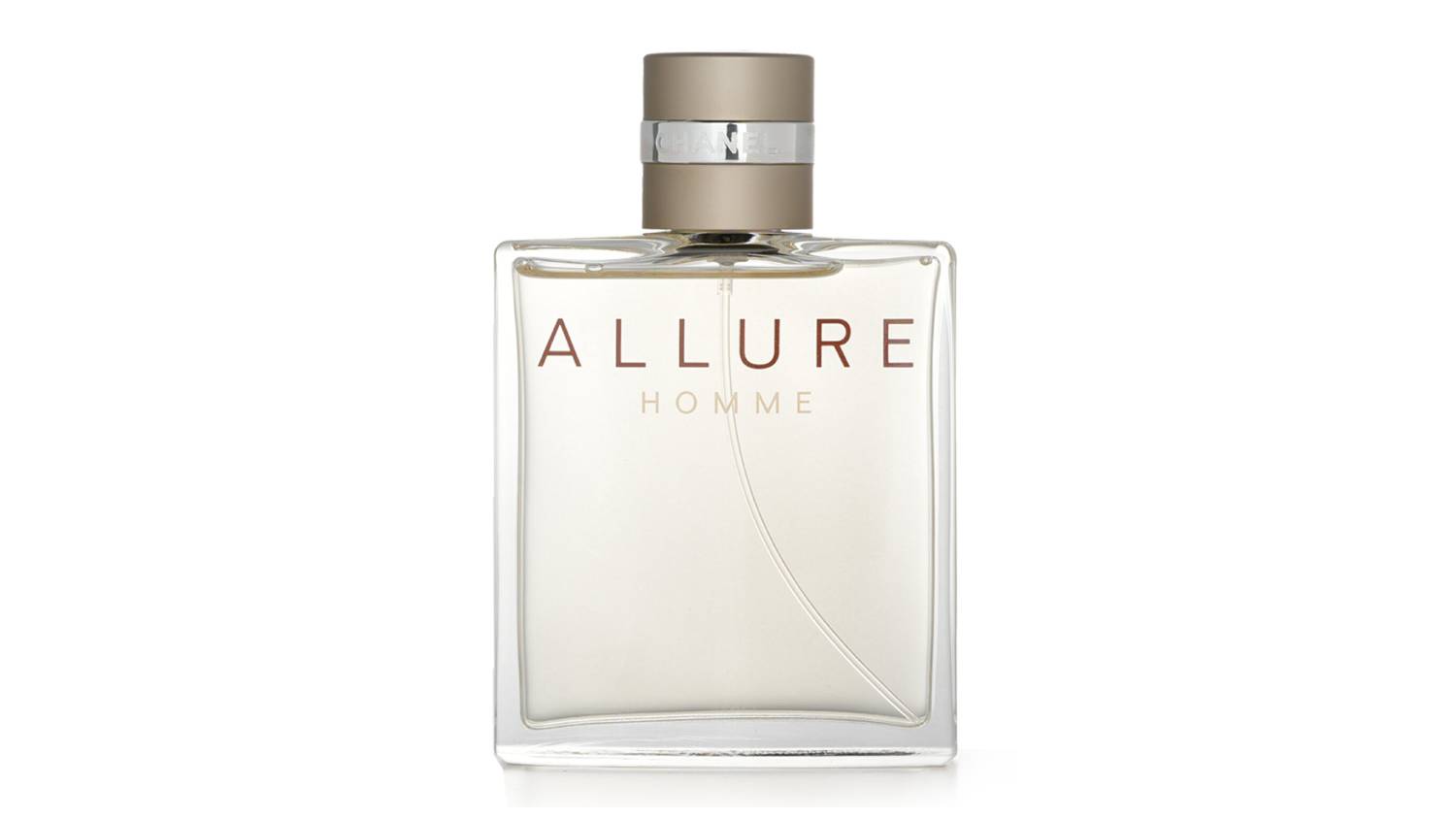 Chanel Allure Homme Eau de Toilette Spray bottle shown upright