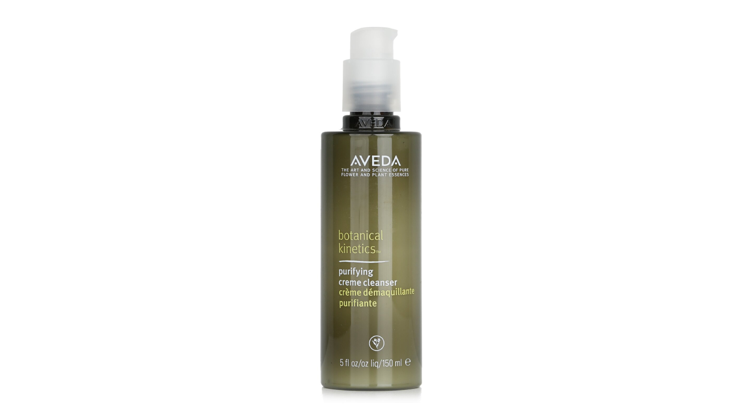 Front view of the Aveda Botanical Kinetics Purifying Creme Cleanser in a 150ml pump bottle