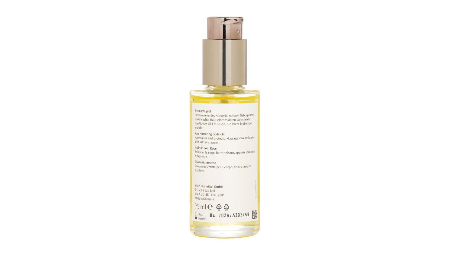 Dr. Hauschka Rose Body Oil - 75ml/2.5oz