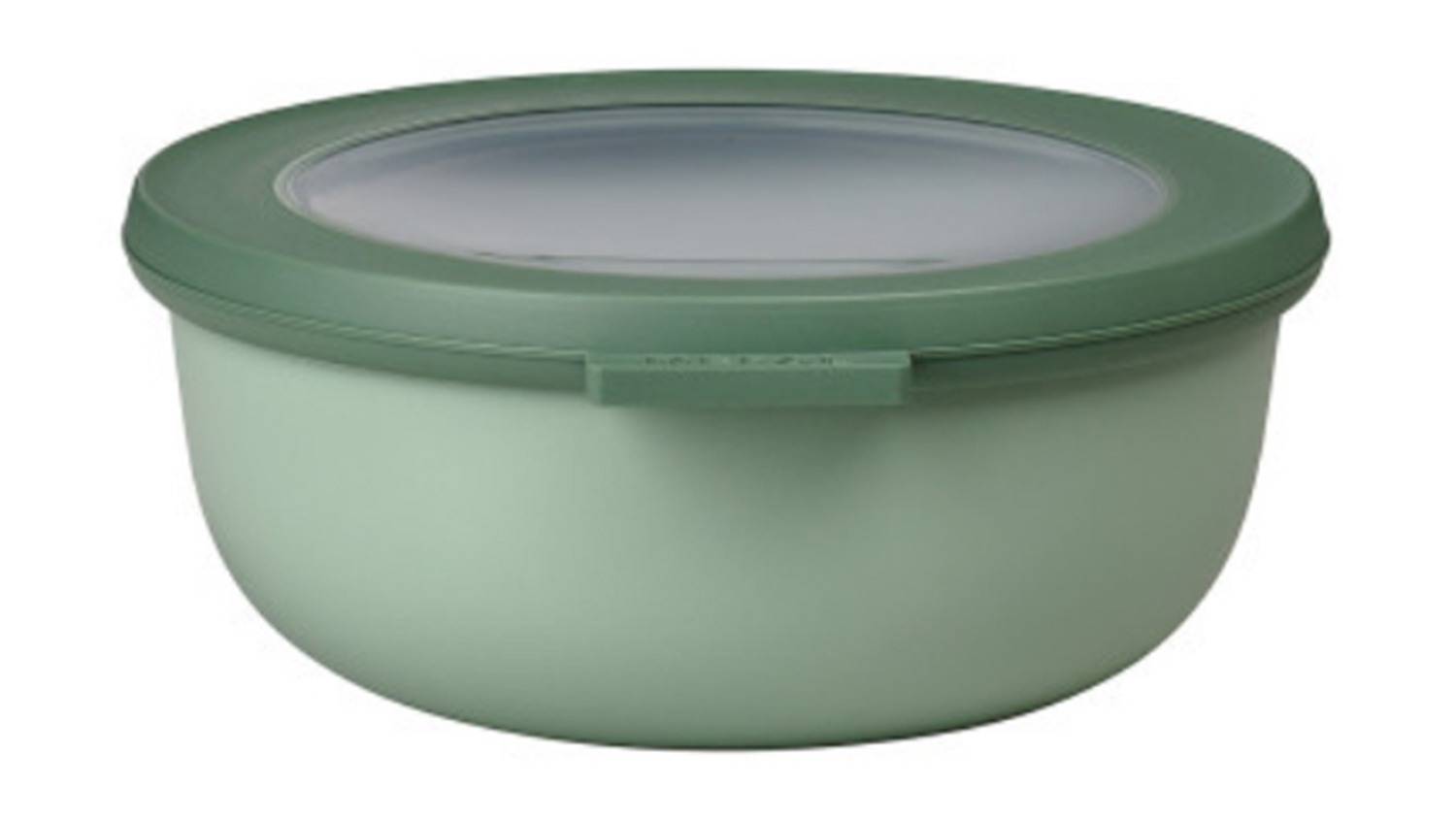 Mepal Cirqula Round Food Storage Container in sleek Nordic sage