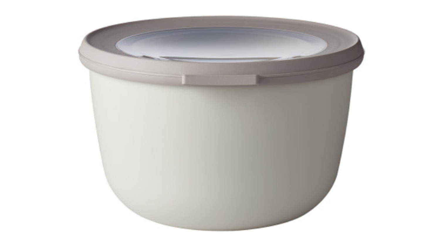 Mepal Cirqula Round Food Storage Container in sleek Nordic white
