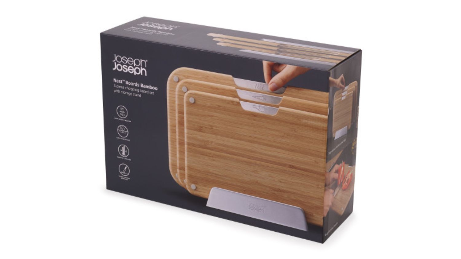 Joseph Joseph Nest Bamboo Cutting Board Set 3pcs.