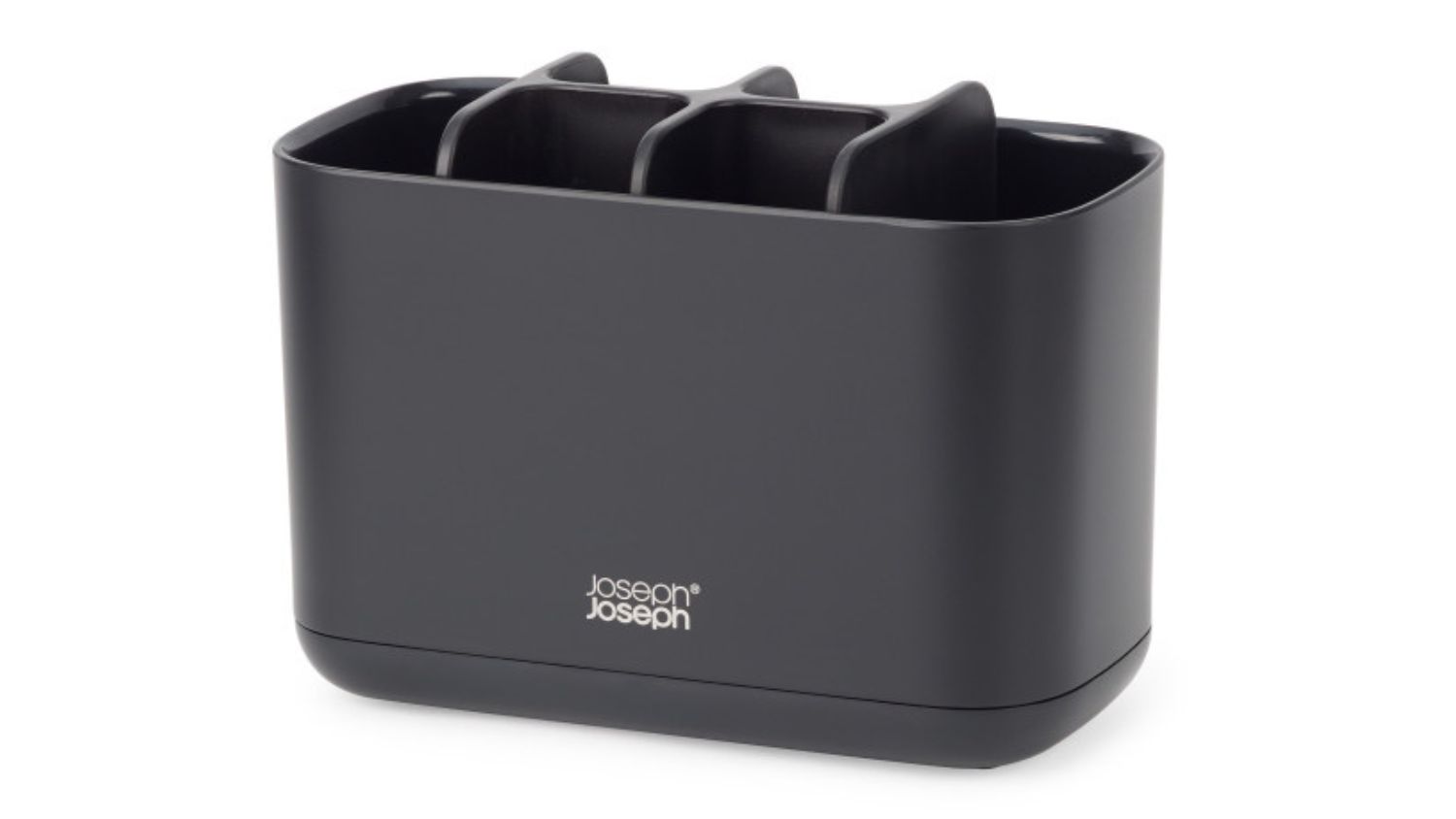 Black Joseph Joseph EasyStore Large Toothbrush Caddy with multiple compartments