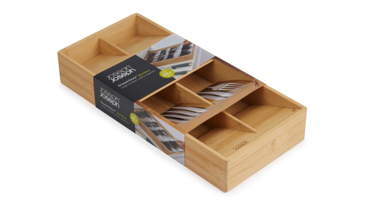 Joseph Joseph DrawerStore Bamboo Cutlery Organiser
