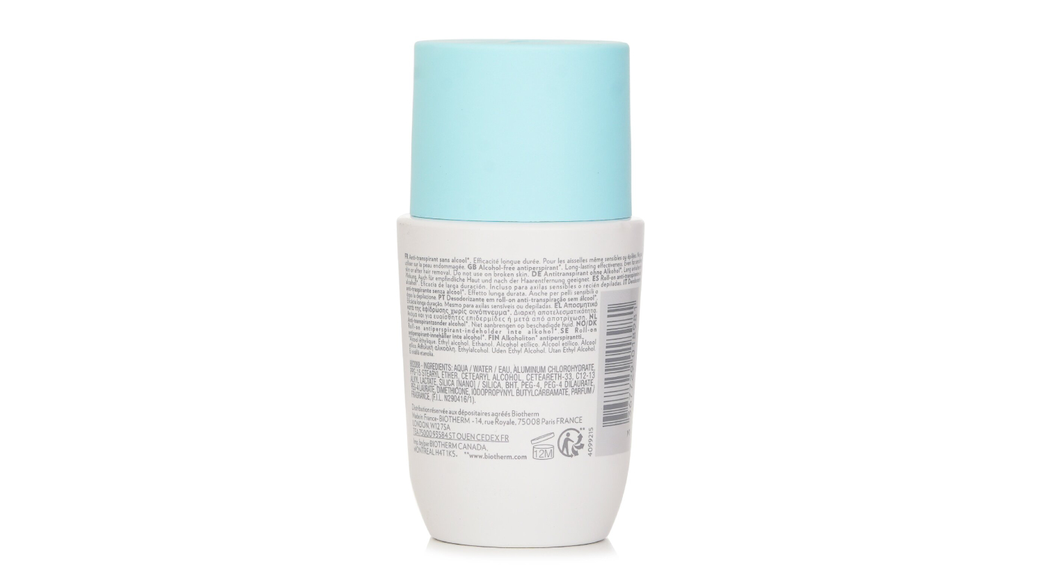 Biotherm Deo Pure Antiperspirant Roll-On - 75ml/2.53oz