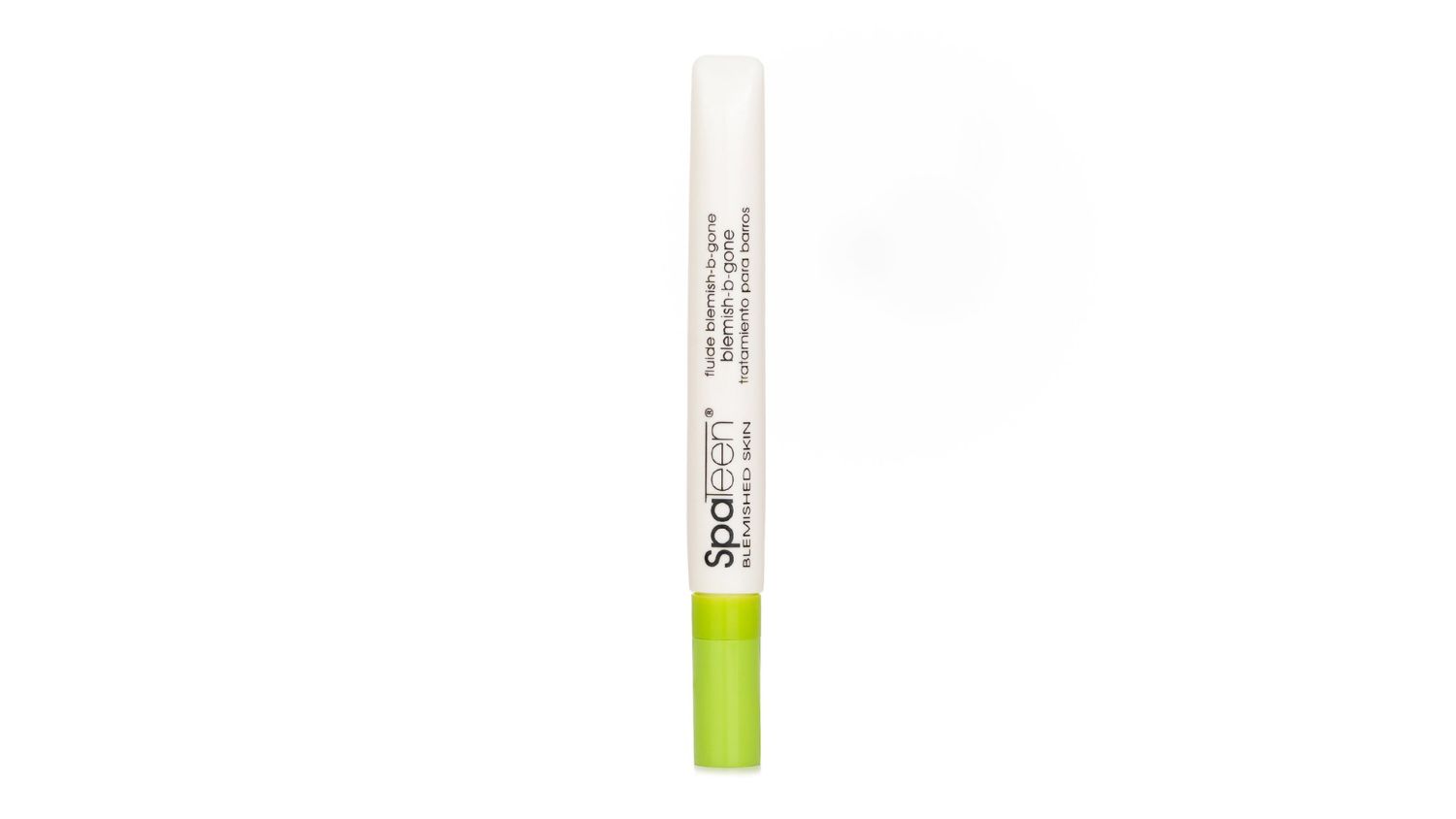White and green SpaTeen Blemish-B-Gone spot treatment pen