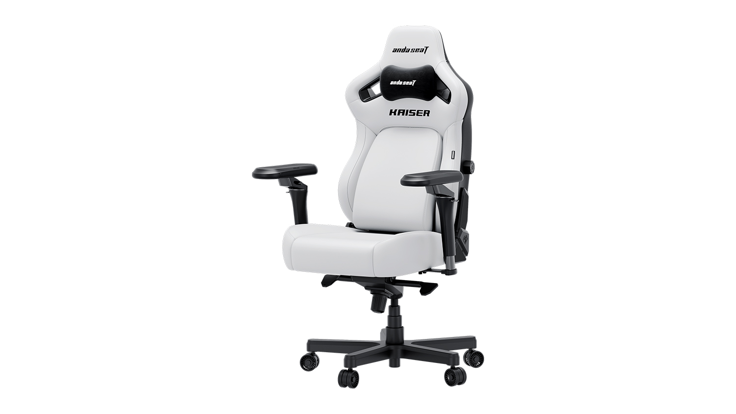 AndaSeat Kaiser 4 V2 XL Pleather Gaming Chair - Cloud White