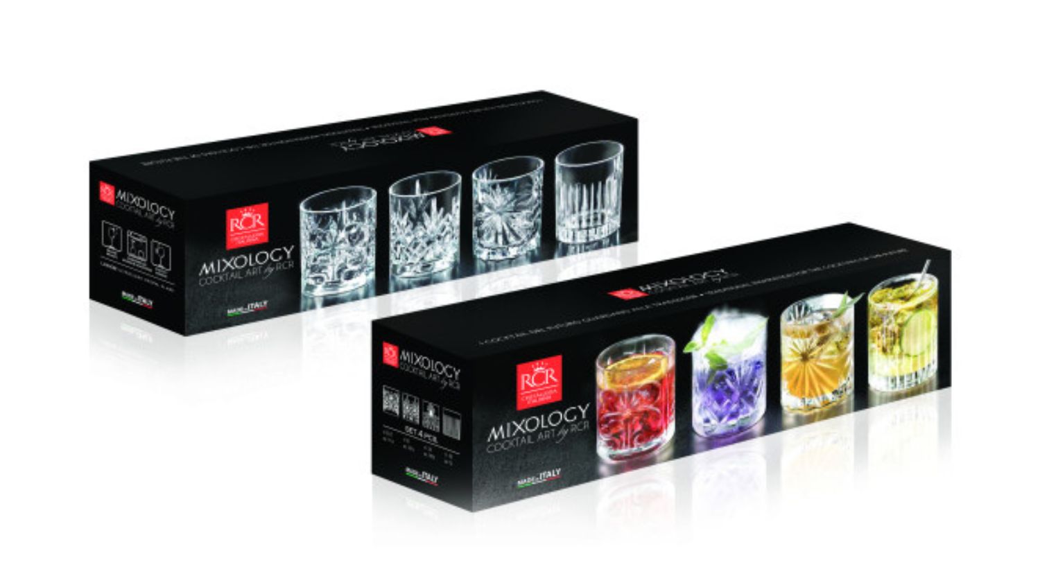 RCR Mixology Mixed Hiball Glass 4pcs.