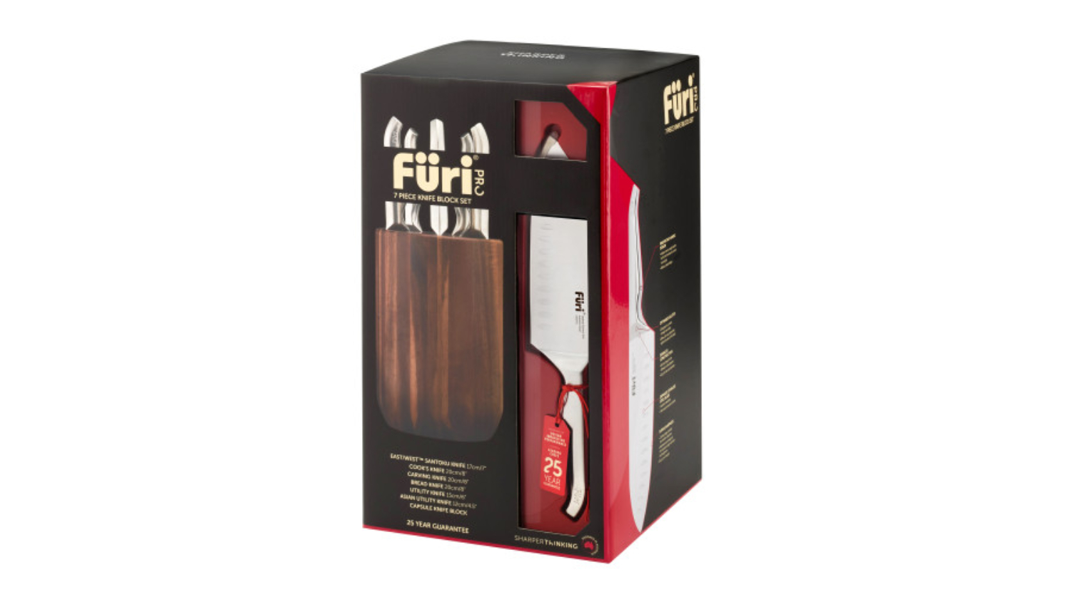 Furi Capsule Knife Block with Knife Set 7pcs.