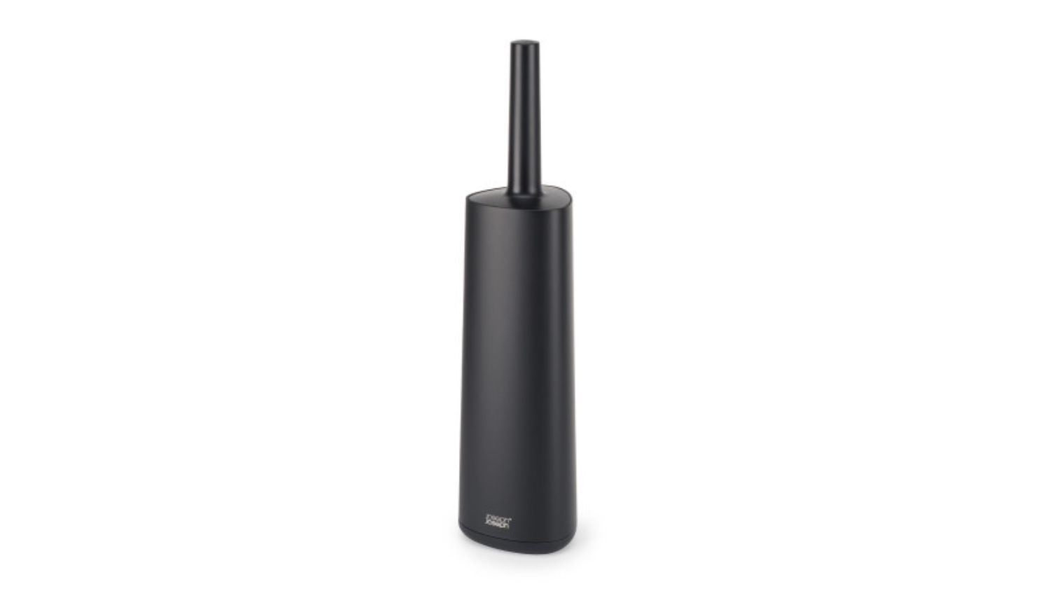 Black Joseph Joseph Flex Toilet Brush with sleek matt finish holder and slim handle