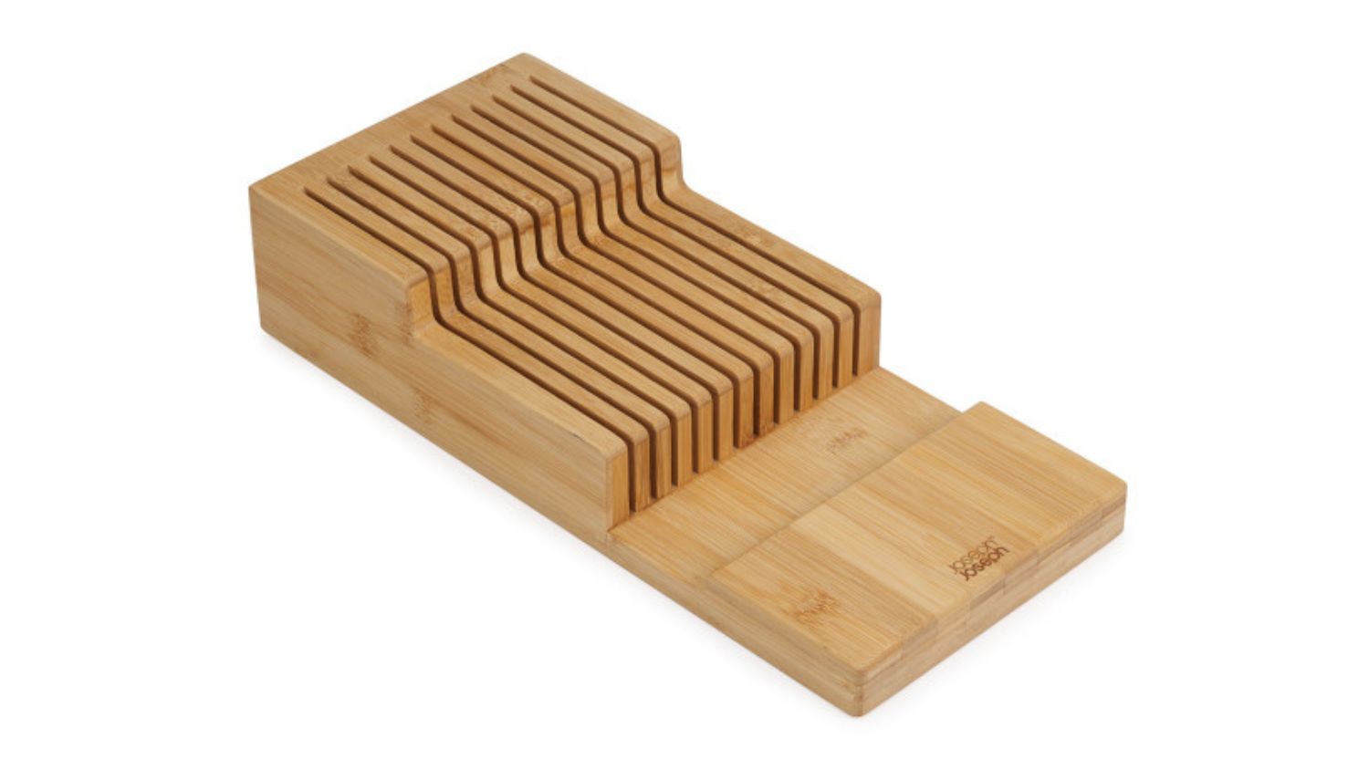 Joseph Joseph Two-Tier bamboo knife organiser with multiple slots