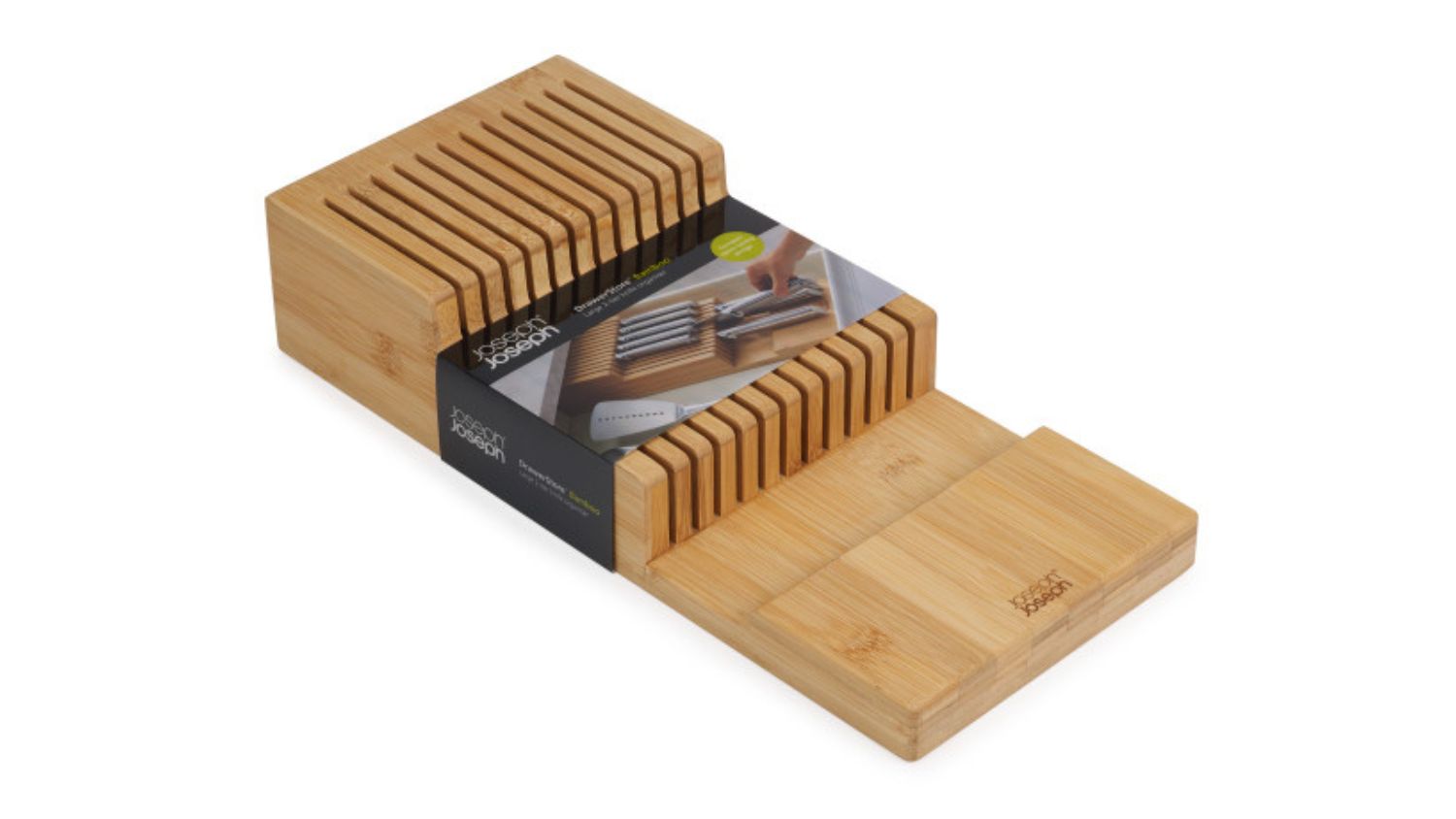 Joseph Joseph DrawerStore Two-Tier Bamboo Knife Organiser