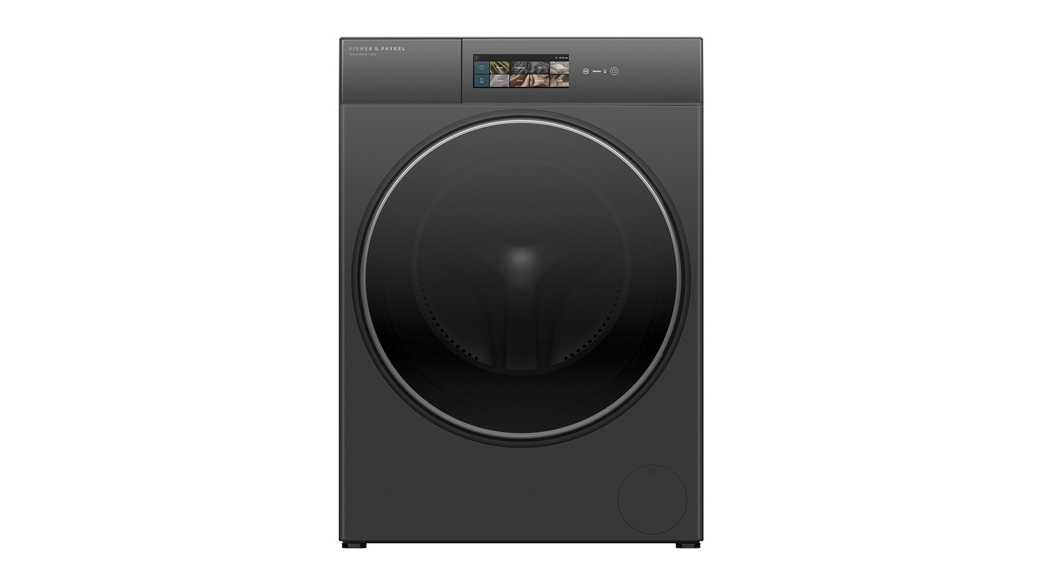 Fisher & Paykel Series 11 12kg Front Loader Smart Washing Machine in sleek graphite