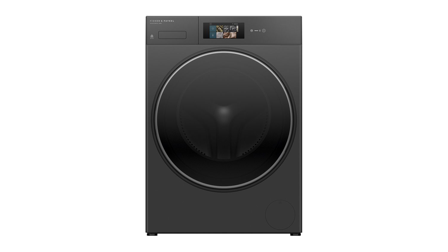 Fisher & Paykel Series 7 12kg Front Loader Smart Washing Machine in sleek graphite