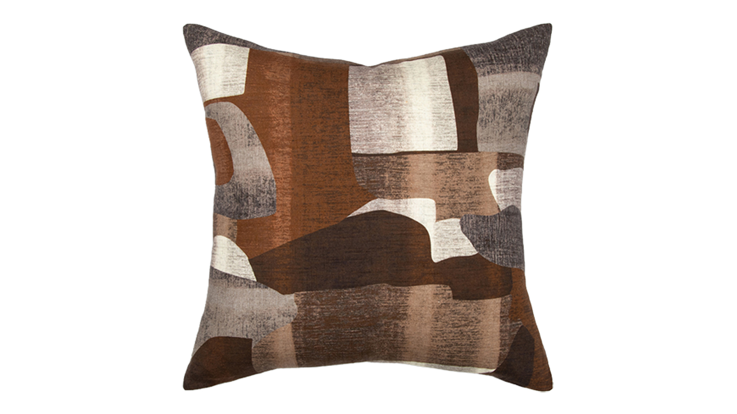 The Sienna Feather Cushion in chocolate